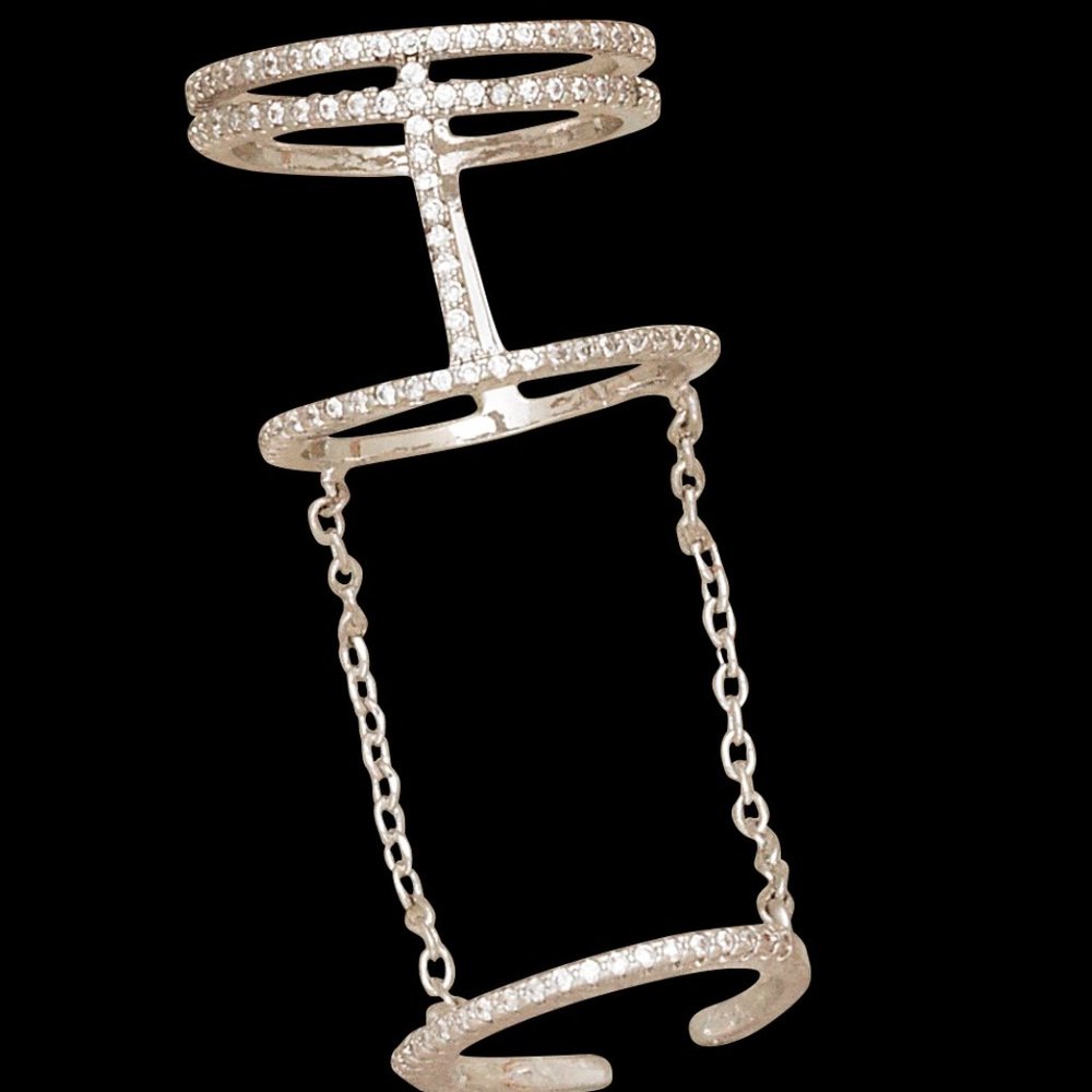 Delicate CZ Stacking Rings